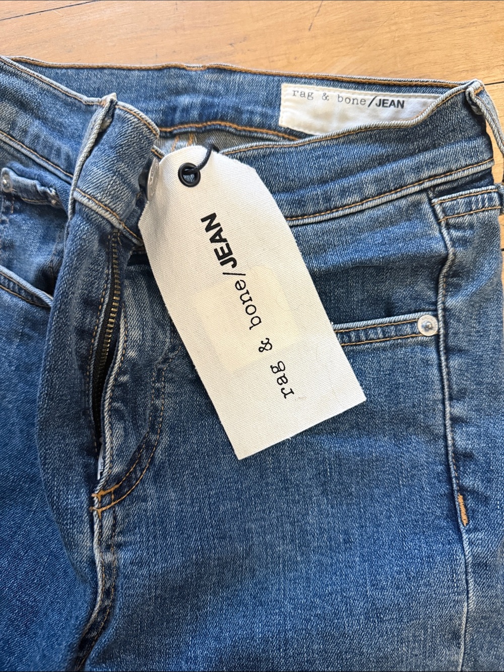 Rag and Bone High Rise Ankle Skinny Jeans Sz 24 - Picture 13 of 16
